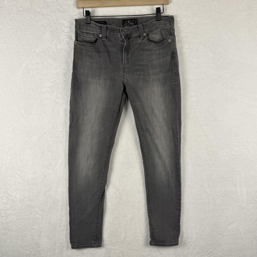 Lucky Brand Jeans Womens 12/31 Gray Brooke Legging Jegging Medium‎ Wash Denim